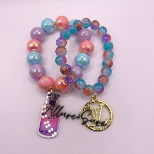 Purple/Orange/Blue Luxury Bracelet Set