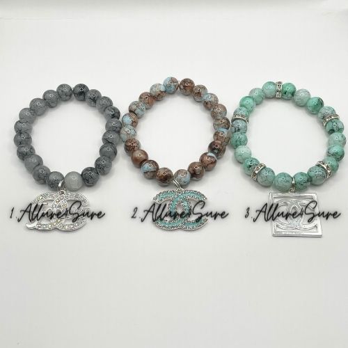 Grey/Brown/Blue Luxury Bracelets (1pc)