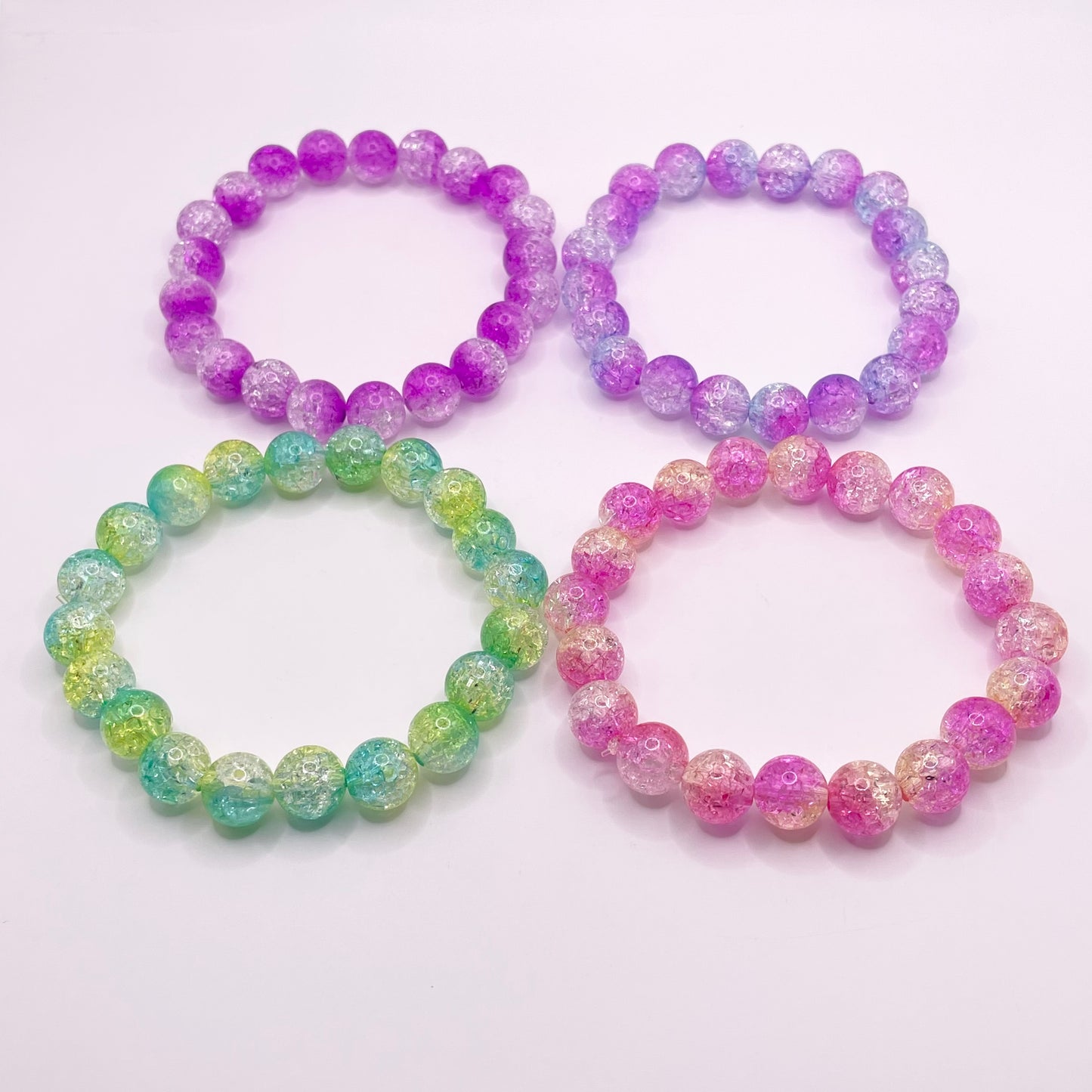 Multicolor Crackle Bracelets (1pc)