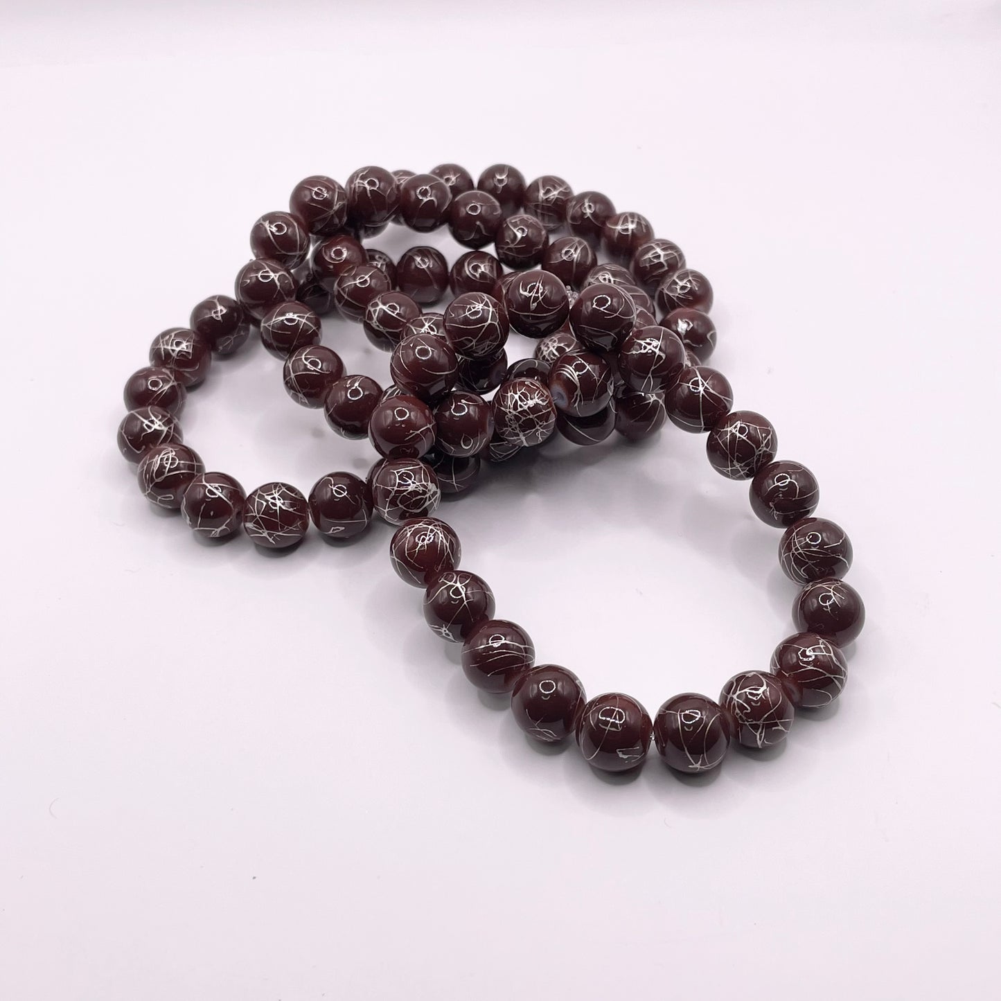 Brown Bracelet with White Splatter (1pc)