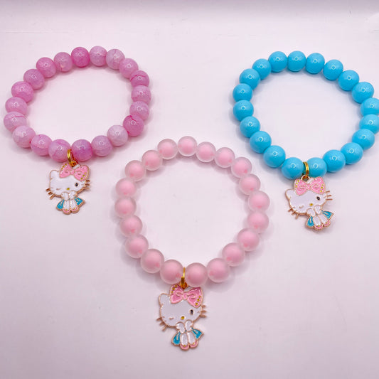 Pink & Light Blue HK Bracelets