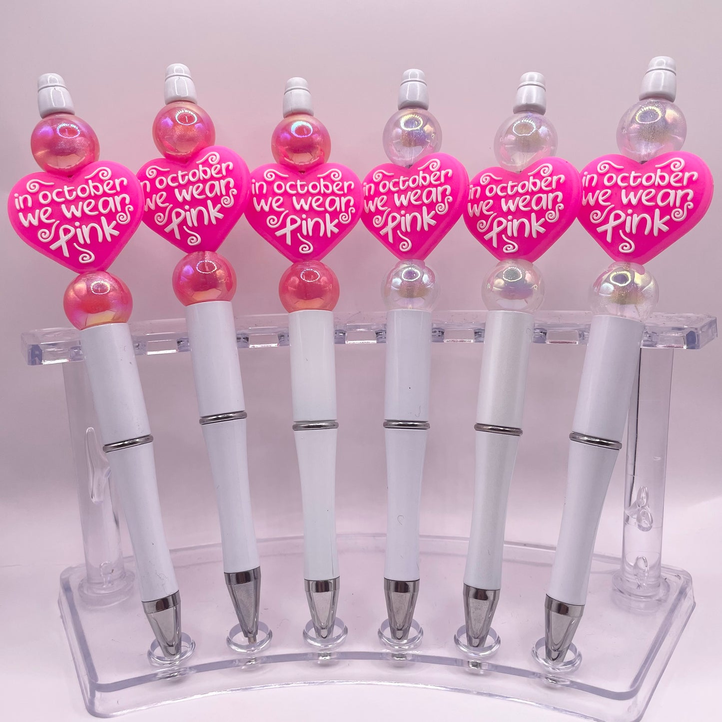 BCA White/Pink Pens