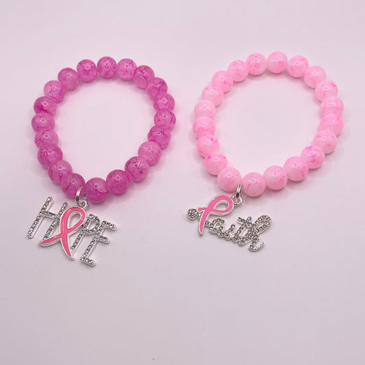 BCA Hope/Faith Pink Bracelet (1pc)