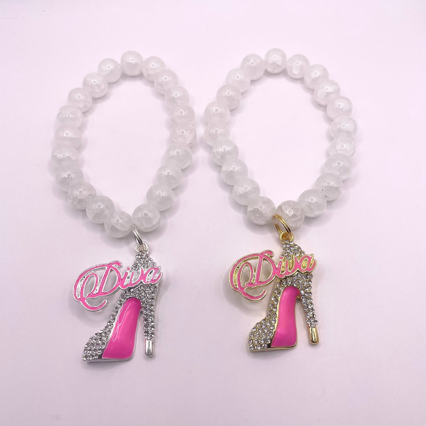 Diva Shoe White Bracelet (1pc)