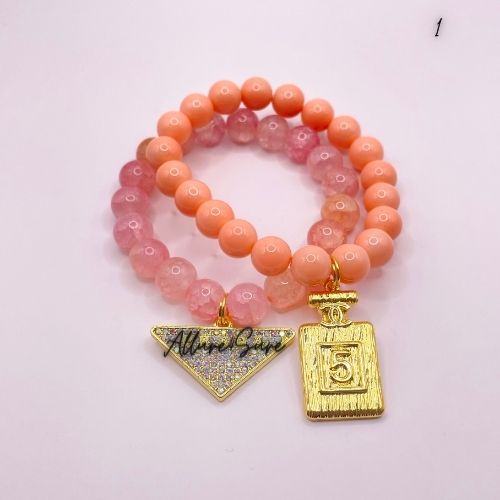 Princess Peach Gold (AB) Bracelet (2pc)