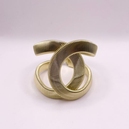 Gold Stainless Steel CC Cuff