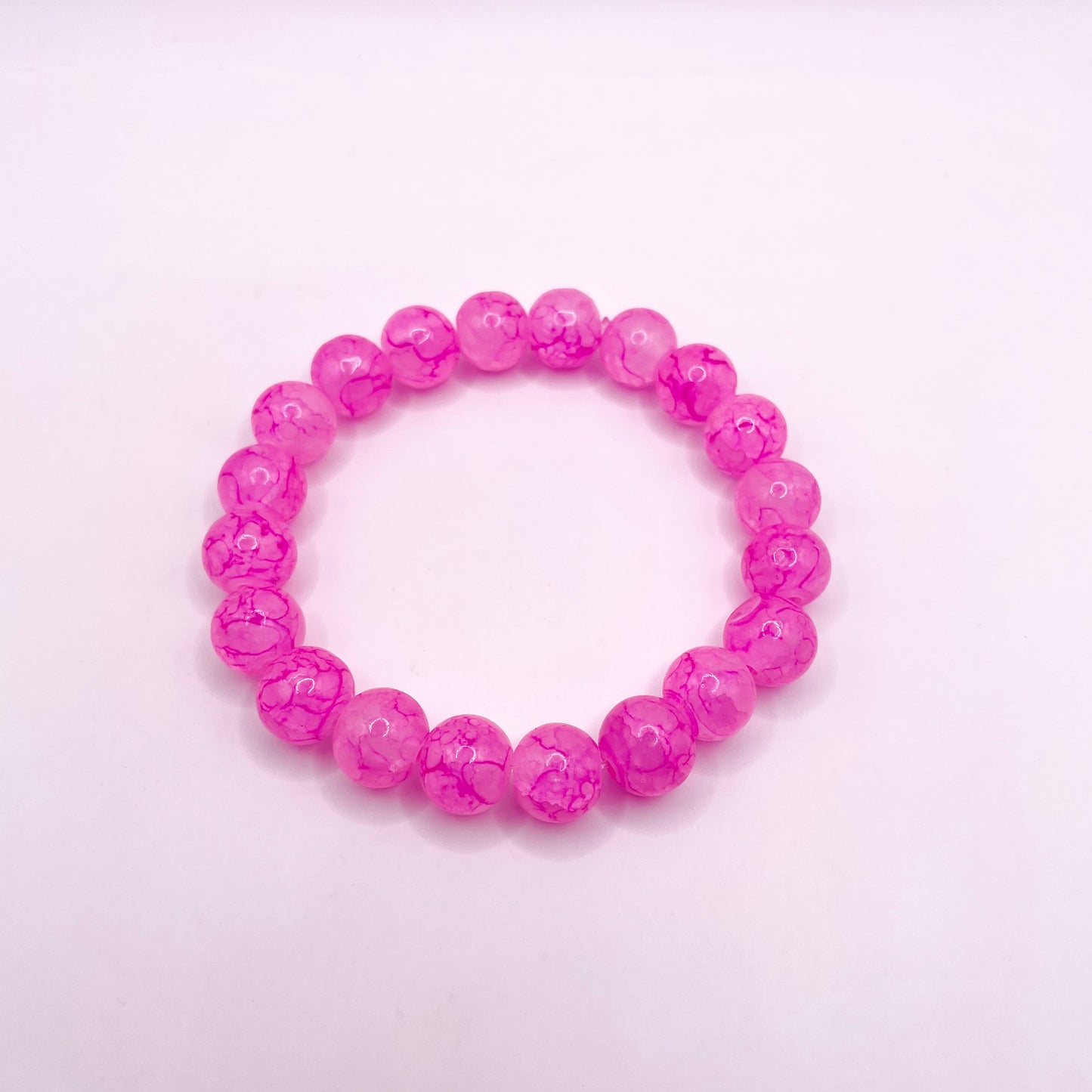 Purple and Pink Cloud Bead Bracelets