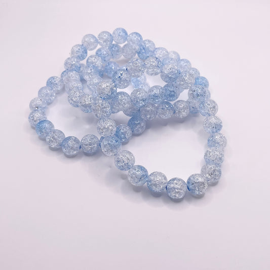 Multi Ocean Blue- Crackle Bracelets (1pc)