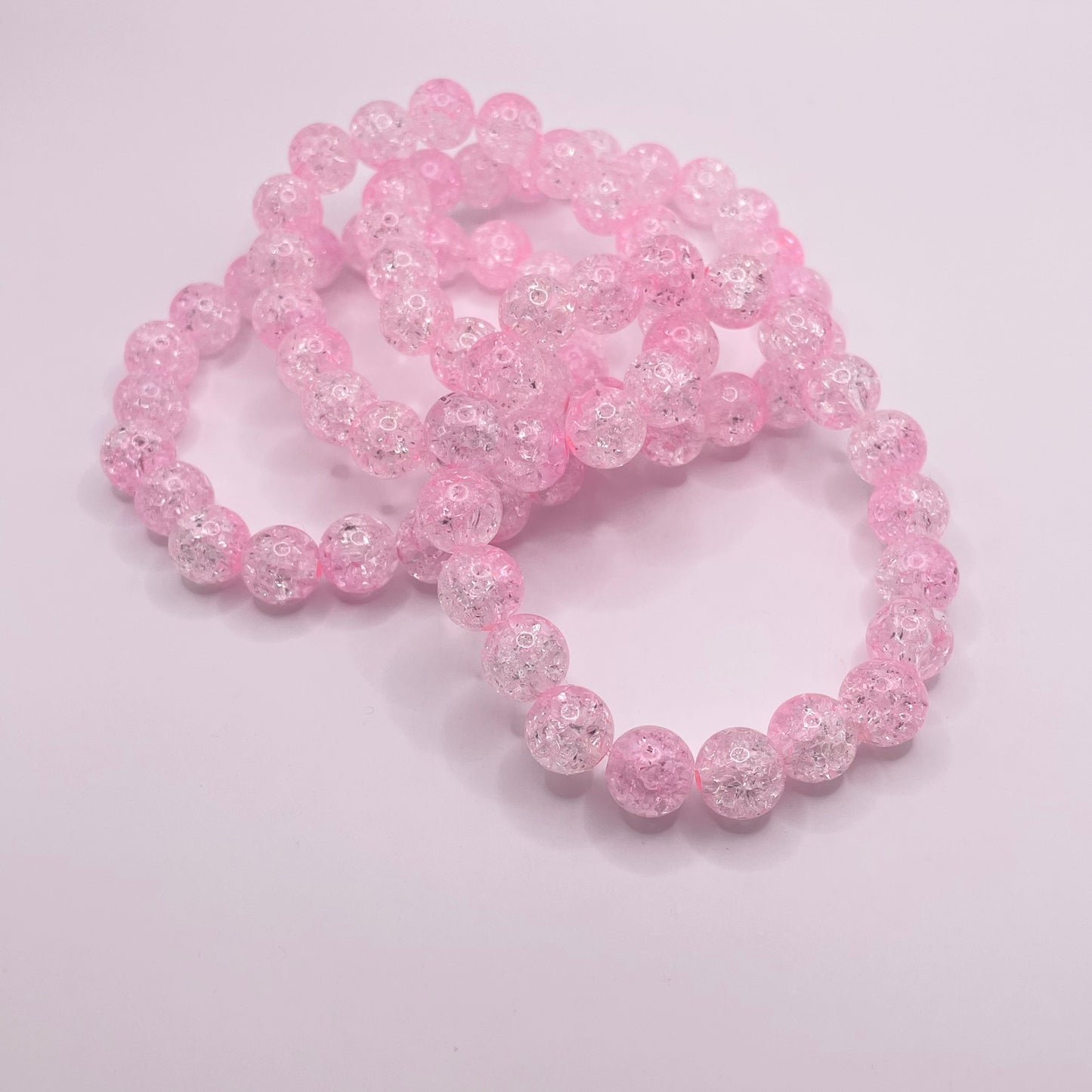 Multi-Pink Crackle Bracelets (1pc)