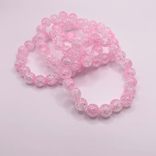 Multi-Pink Crackle Bracelets (1pc)