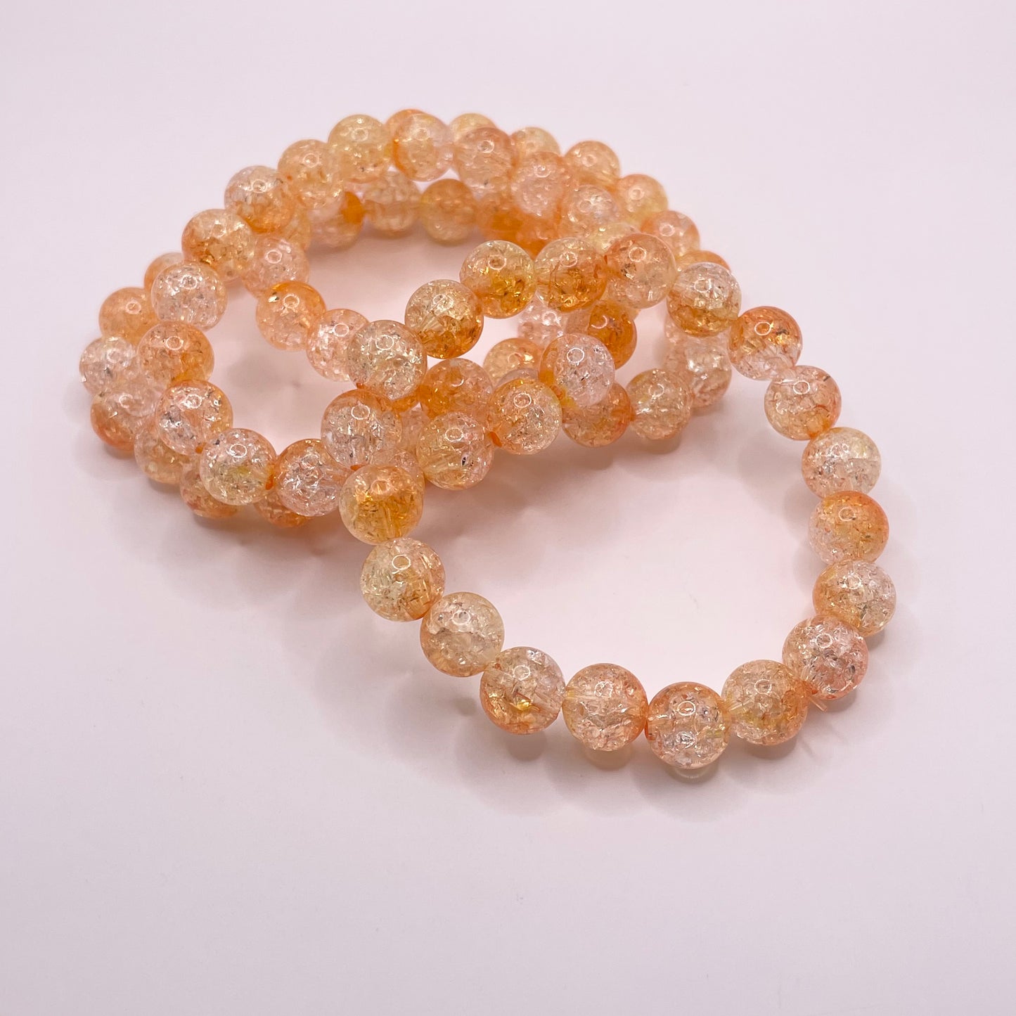 Multi-Orange Crackle Bracelets (1pc)