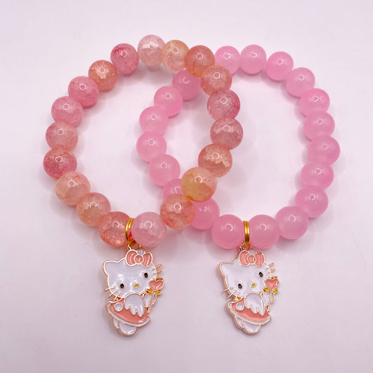 Peach & pink HK Bracelets