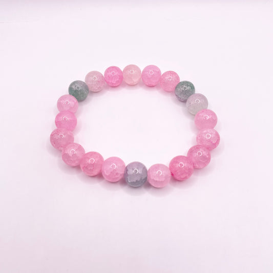 Pink & Grey Cloud Bracelet