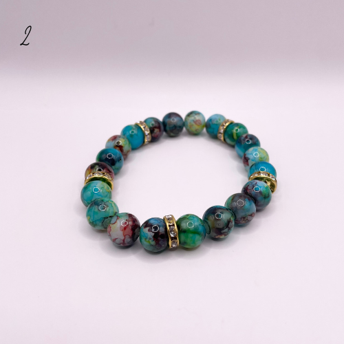 Premade Multicolor Marble Bracelet