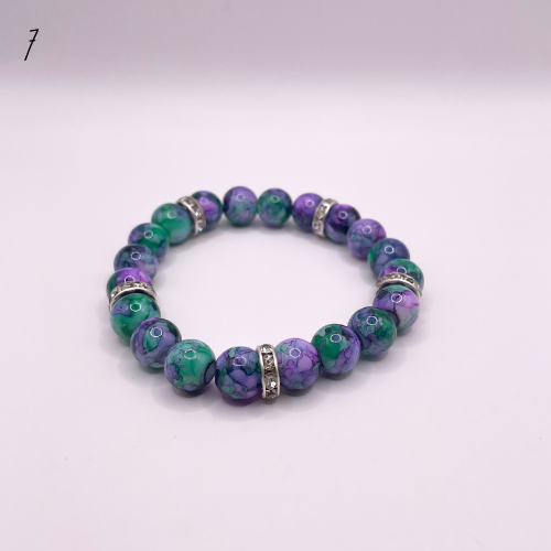 Premade Multicolor Marble Bracelet